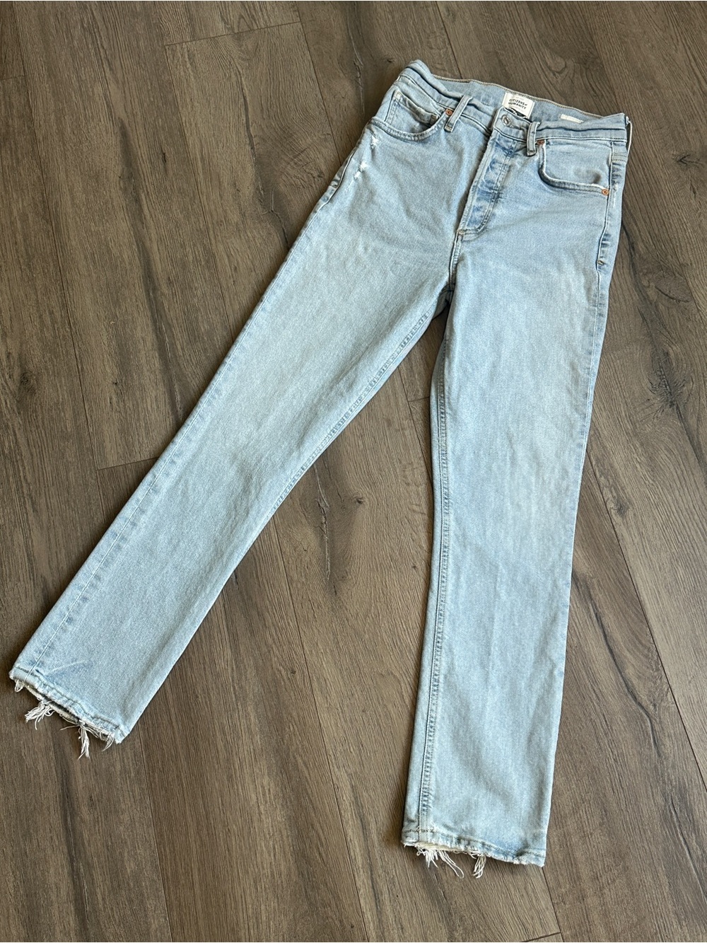 Citizens Of Humanity Light Wash Straight Leg Jeans